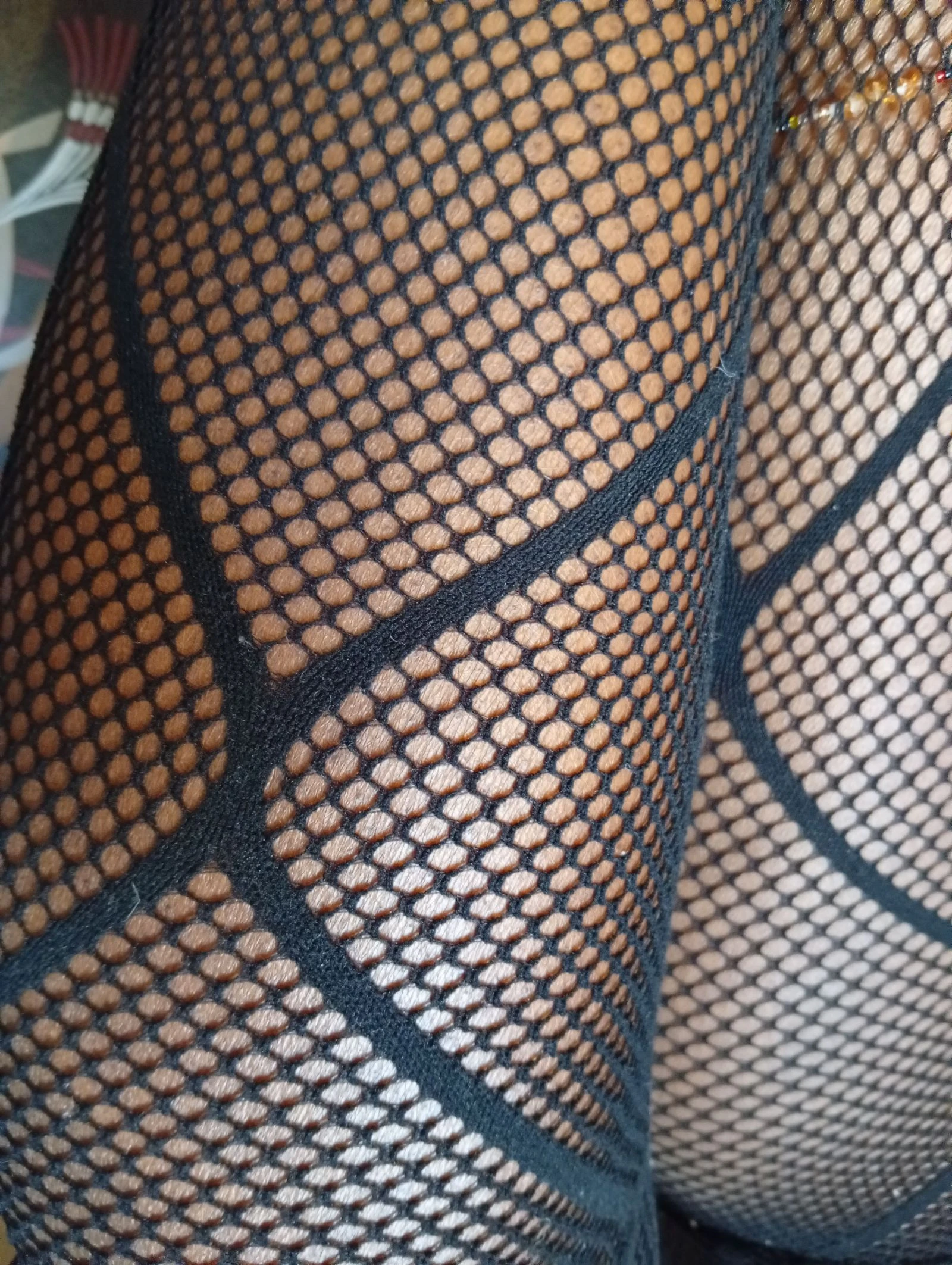 Collants à motifs résille 